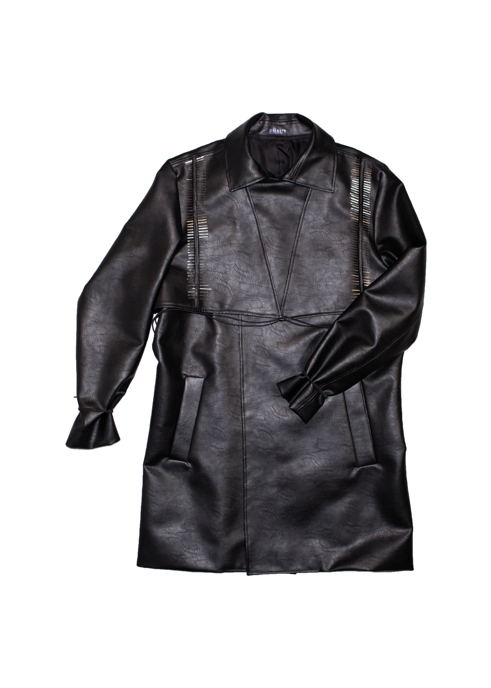 VEGAN LEATHER TRENCH COAT — EÑAUT